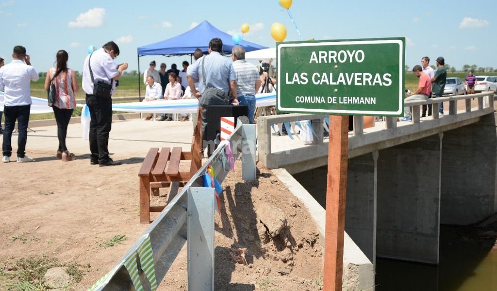 La Provincia inaugur un puente que conecta Lehmann con Rafaela
