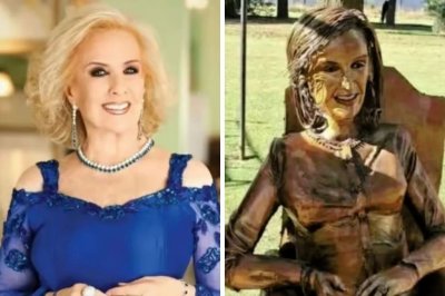 Polémica por la estatua de Mirtha Legrand: qué le respondió el autor a la diva Villa Cañás