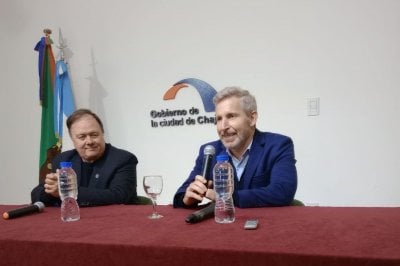 El gobernador Rogelio Frigerio visit Chajar
