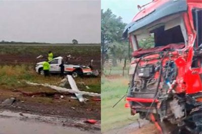 Ruta 34: una persona falleci tras un choque entre un camin y una camioneta