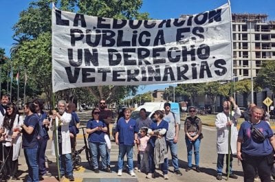 Casilda marchó en defensa de la educación pública Repudio al veto presidencial