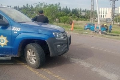 Ruta 11: accidente fatal a la altura de Villa Ocampo