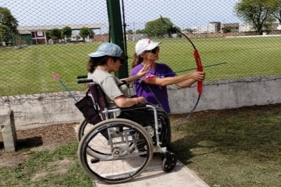 Se realiz el primer torneo adaptado de arquera en Chajar