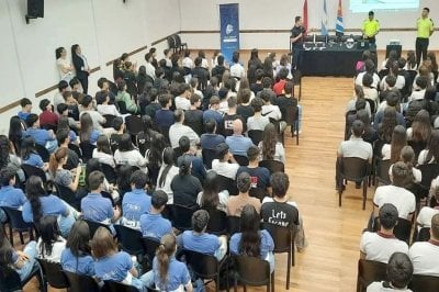 Estudiantes recibieron formación en prevención y seguridad vial Villaguay