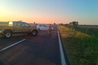 Fatal accidente en RN 12: un motociclista muri tras ser embestido por una camioneta