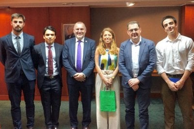 Encuentros diplomticos de Galnares con los embajadores de Irlanda y Costa Rica