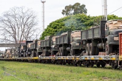 Trasladan vehculos militares a Santa Fe y otros puntos del pas