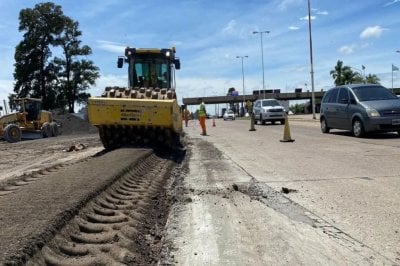 Repavimentacin de la rampa de acceso al Tnel subfluvial: 95% de avance