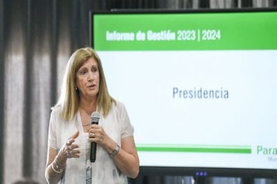 La intendenta de Paran valor la continuidad del plan de obras