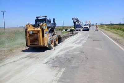 Villa Elosa: se llevan a cabo arreglos sobre RN 178  