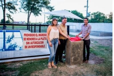 Programa Deporte y Recreacin: inauguraron el natatorio comunal de Mara Luisa