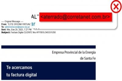 EPE alerta por correos electrnicos con estafas a usuarios