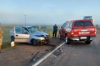 Nuevo choque frontal entre dos vehculos en ruta 34