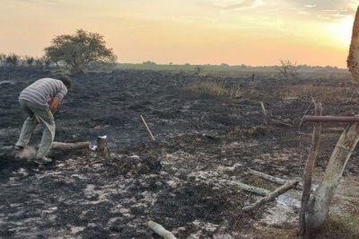 Bomberos Voluntarios sofocaron el incendio de unas 8.000 hectreas de campo