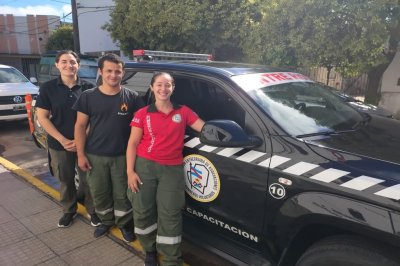 Bomberos de Gualeguaych se suman a la brigada entrerriana en Neuqun