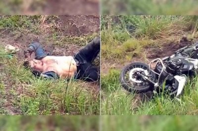 Video: el grave accidente en moto de Marcos Chino Maidana en el norte de Santa Fe