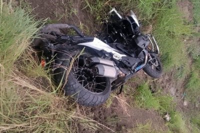 Video: el grave accidente en moto de Marcos «Chino» Maidana en el norte de Santa Fe En Ruta Nacional 11