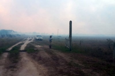 Un nuevo incendio avanz a pocos km del casco urbano de Cacique Ariacaiqun