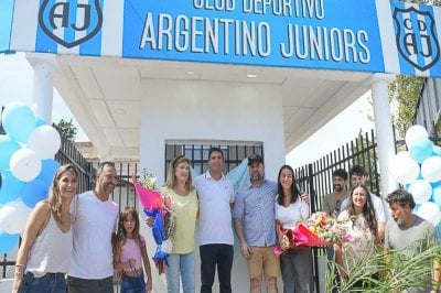 Inauguraron el nuevo ingreso al Club Argentino Junior de Paran