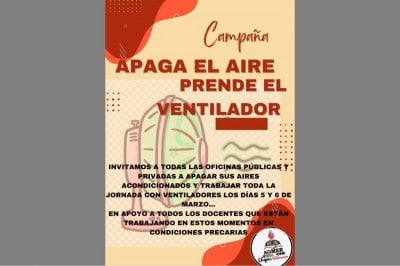 Campaa de concientizacin por las condiciones en escuelas ante la ola de calor