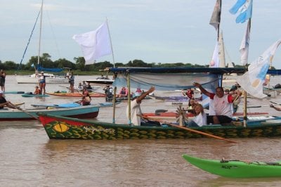 Remar Contracorriente lleg a Paran y fue recibido por la comunidad