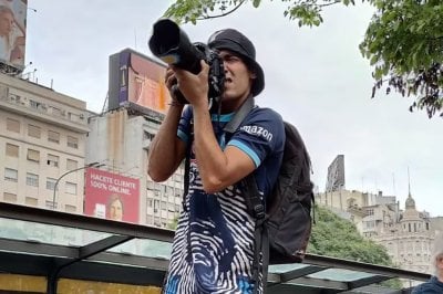 Universitarios se solidarizaron con el fotorreportero Pablo Grillo