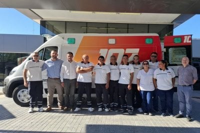 San Javier recibió una ambulancia y un minibús 0km  Salud pública