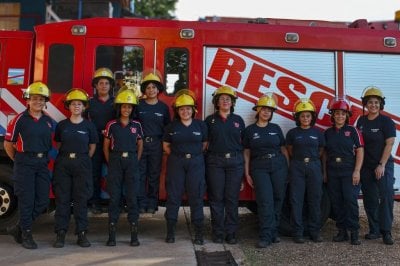 Bomberas voluntarias, homenajeadas en Chajar