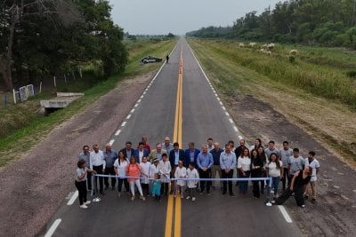 Ruta Provincial 39: inauguraron la calzada de una traza estratégica Pavimentación